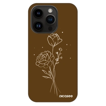Maskica za Apple iPhone 14 Pro - Brown flowers