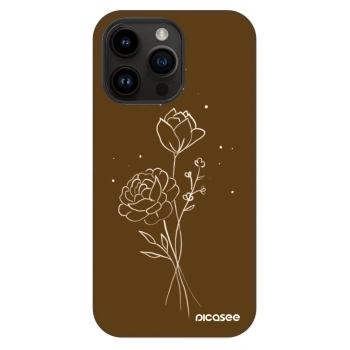 Maskica za Apple iPhone 14 Pro Max - Brown flowers