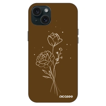Maskica za Apple iPhone 15 Plus - Brown flowers