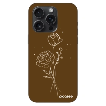 Maskica za Apple iPhone 15 Pro - Brown flowers