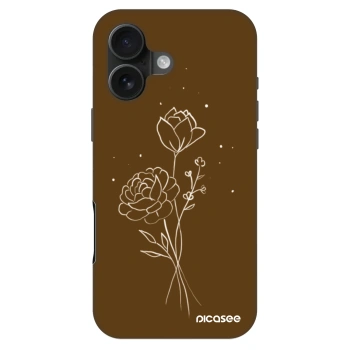 Maskica za Apple iPhone 16 - Brown flowers