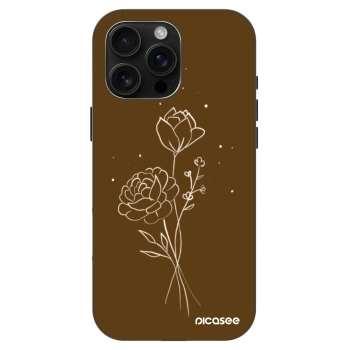 Maskica za Apple iPhone 16 Pro Max - Brown flowers