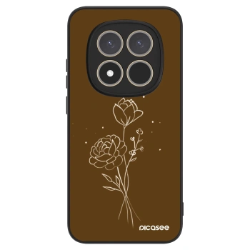 Maskica za Xiaomi Redmi Note 15 Pro 4G - Brown flowers