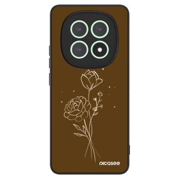 Maskica za Xiaomi Redmi Note 15 - Brown flowers