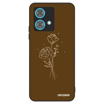 Maskica za Motorola Edge 40 Neo - Brown flowers