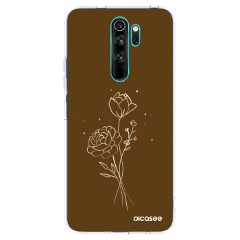 Maskica za Xiaomi Redmi Note 8 Pro - Brown flowers