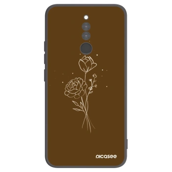 Maskica za Xiaomi Redmi 8 - Brown flowers