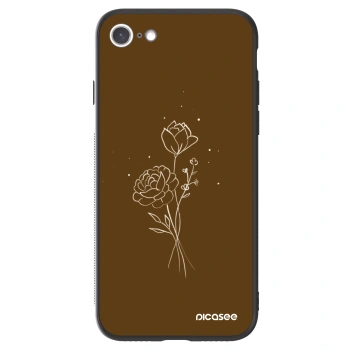 Picasee ULTIMATE CASE za Apple iPhone 7 - Brown flowers