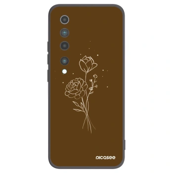 Maskica za Xiaomi Mi 10 - Brown flowers