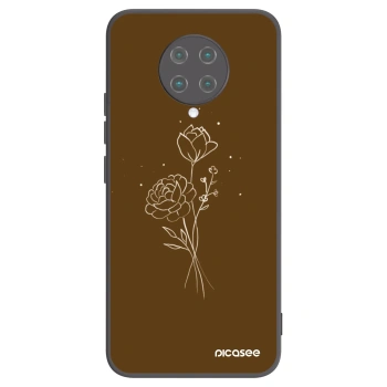 Maskica za Xiaomi Poco F2 Pro - Brown flowers