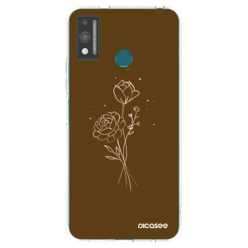 Maskica za Honor 9X Lite - Brown flowers