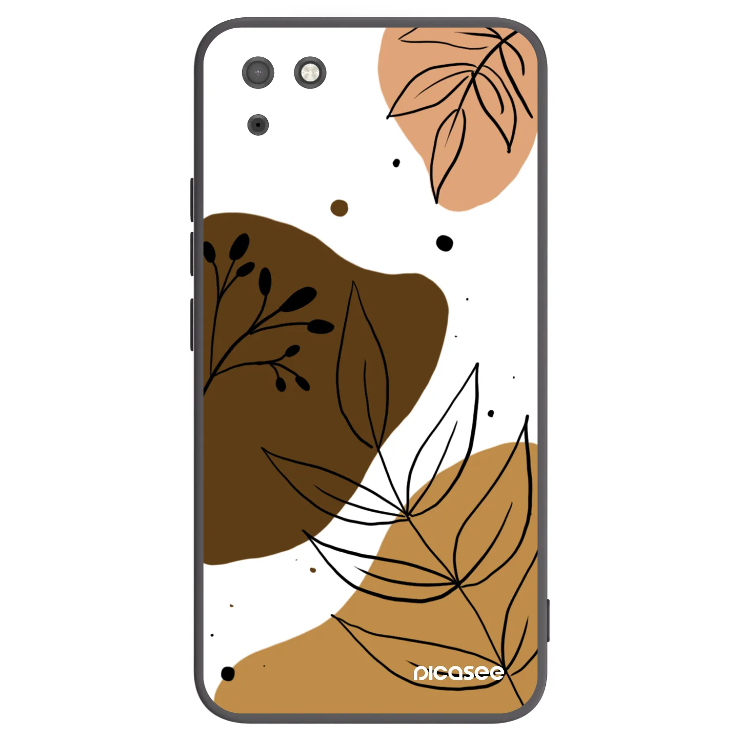 Picasee crna silikonska maskica za Huawei Y5P - Boho style
