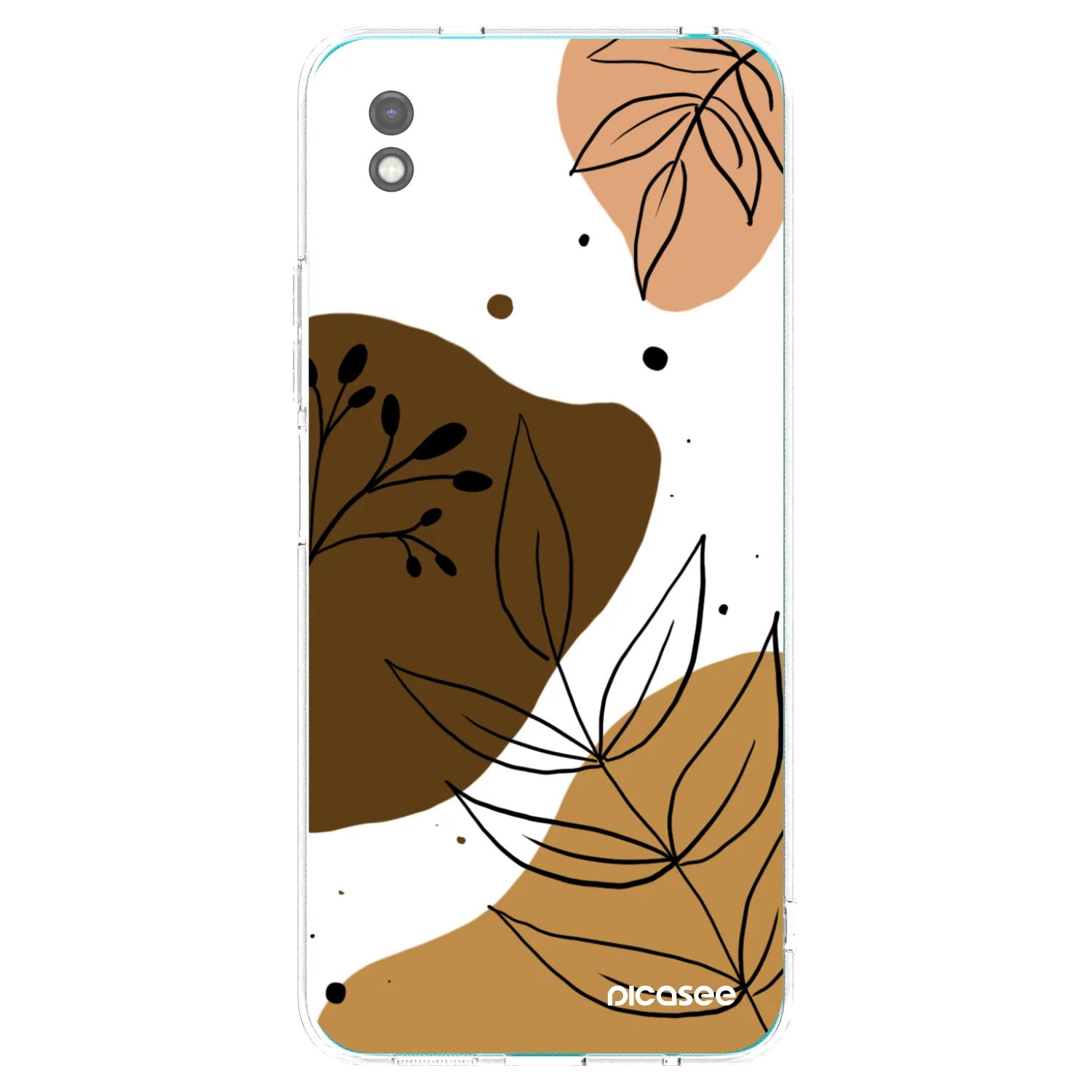 Picasee crna silikonska maskica za Xiaomi Redmi 9A - Boho style