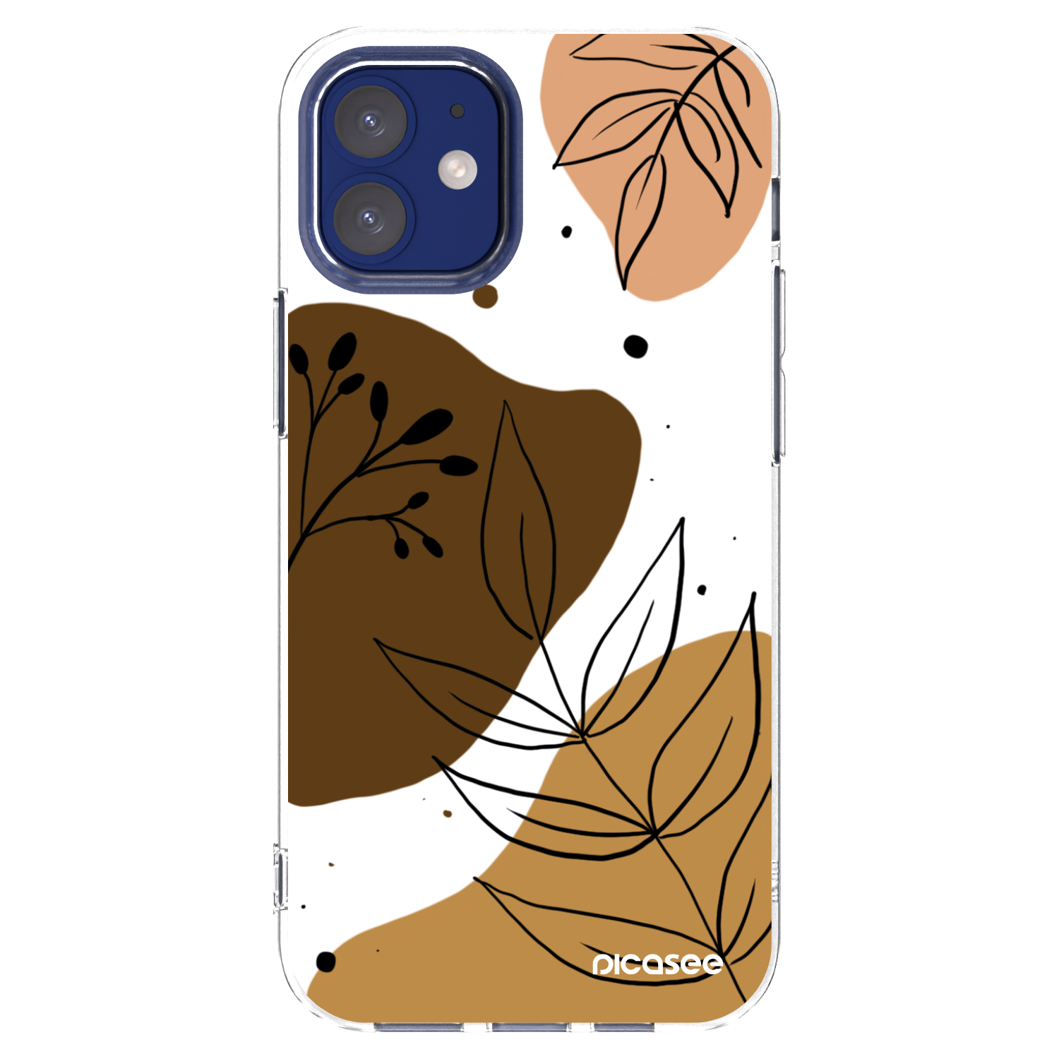 Picasee silikonska prozirna maskica za Apple iPhone 12 mini - Boho style