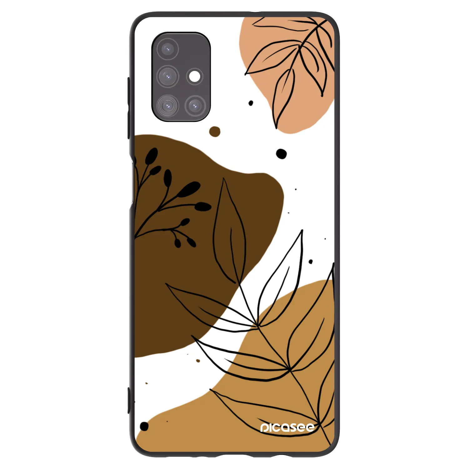 Picasee crna silikonska maskica za Samsung Galaxy M51 M515F - Boho style