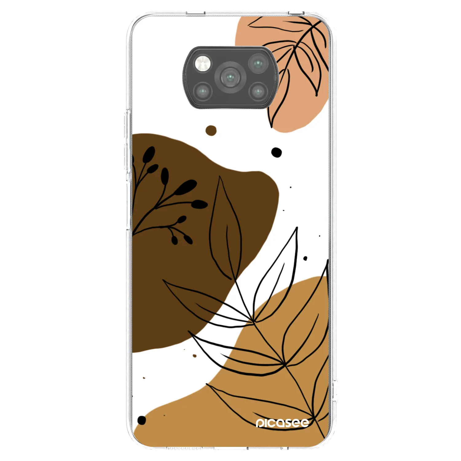 Picasee crna silikonska maskica za Xiaomi Poco X3 Pro - Boho style