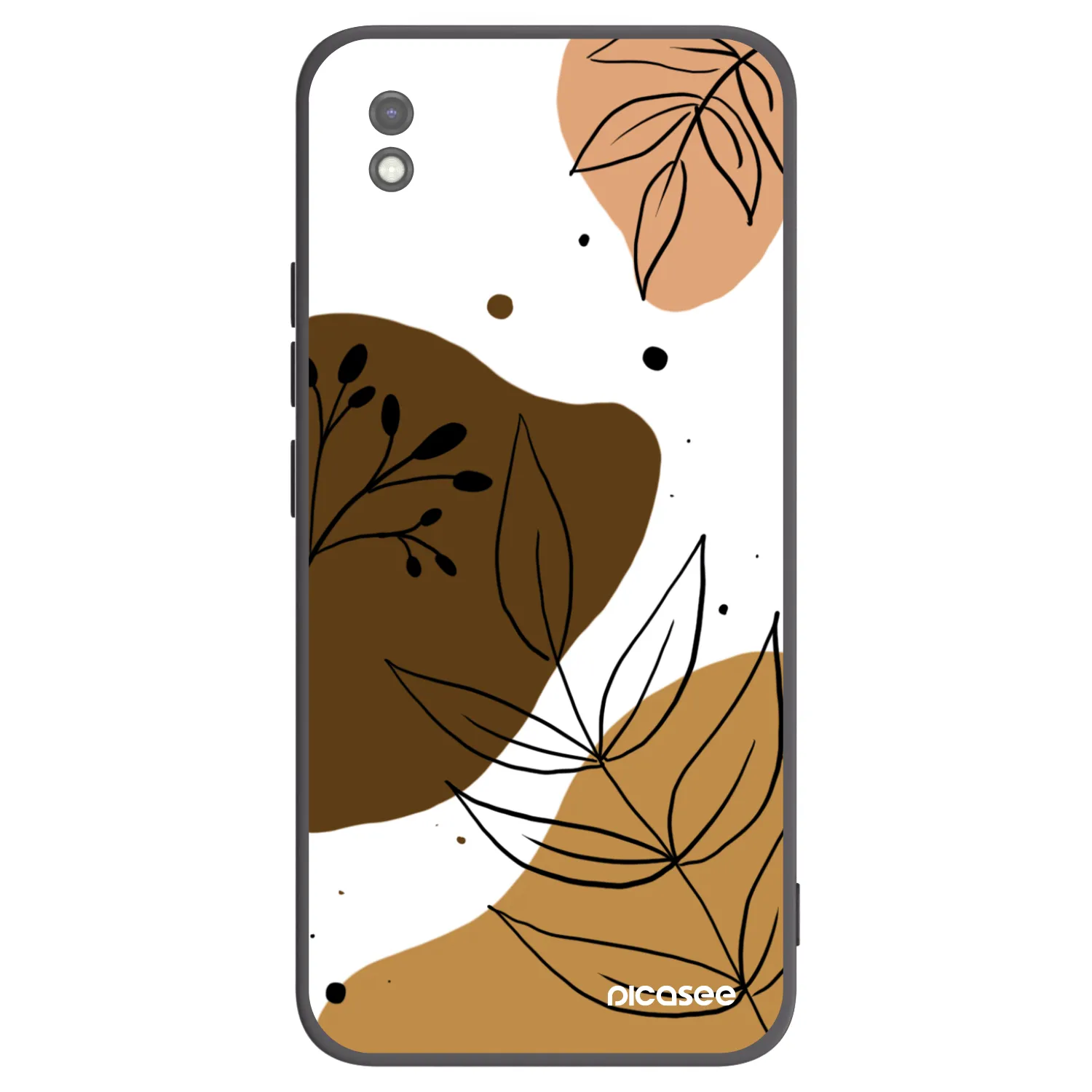 Picasee crna silikonska maskica za Xiaomi Redmi 9AT - Boho style