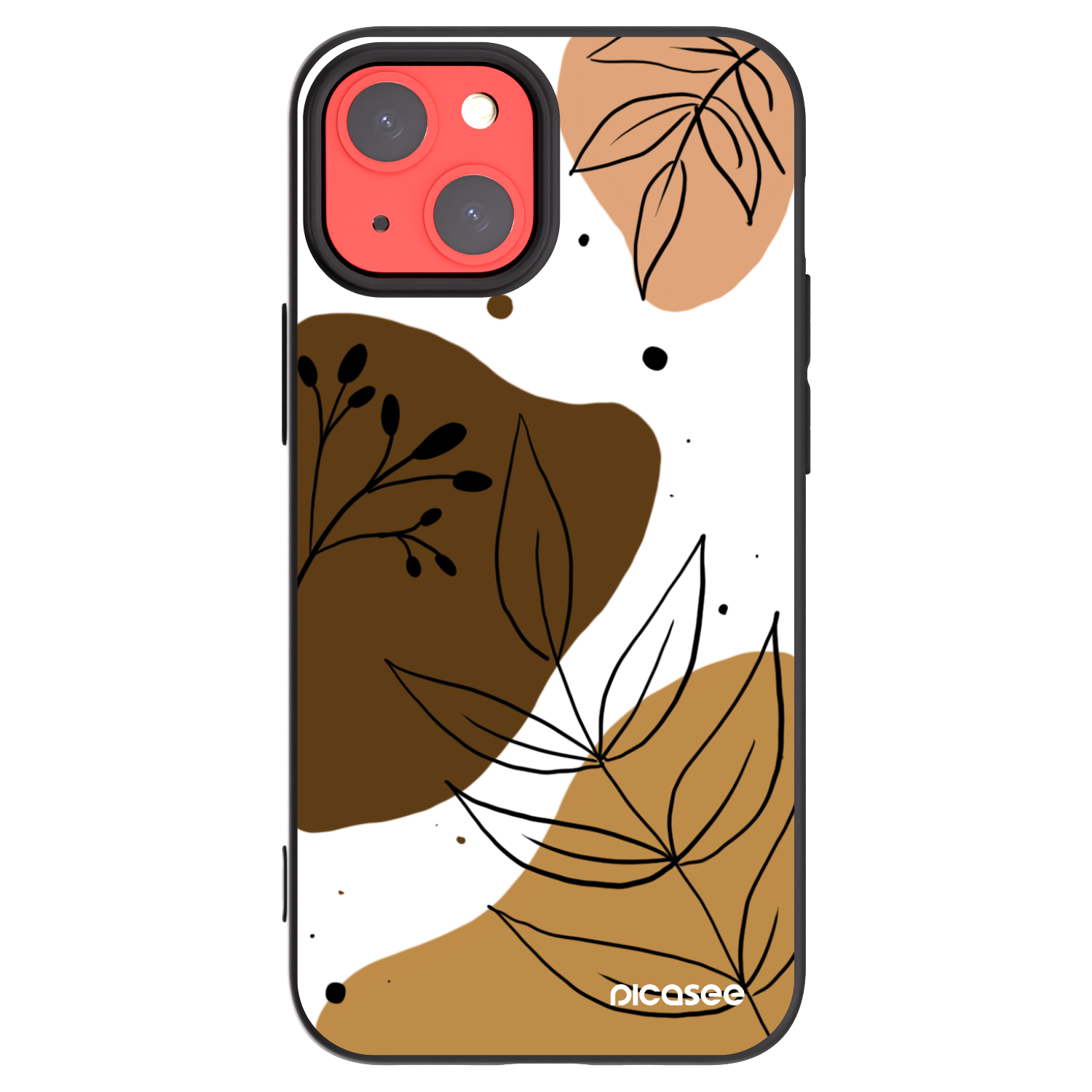 Picasee crna silikonska maskica za Apple iPhone 13 mini - Boho style