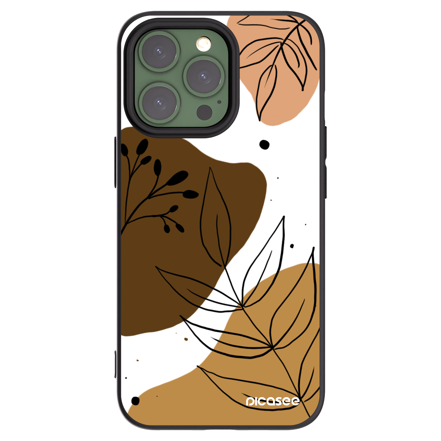 Picasee crna silikonska maskica za Apple iPhone 13 Pro - Boho style