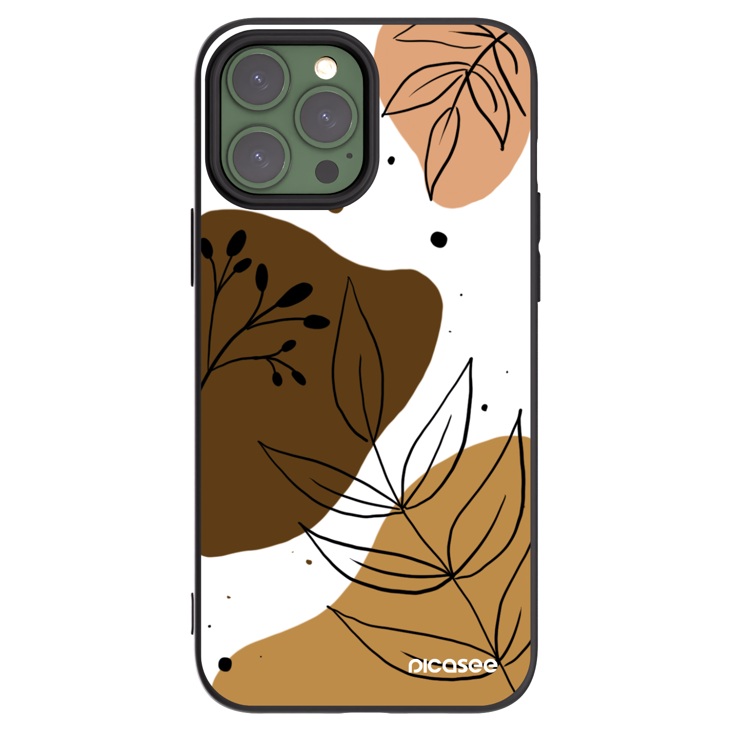 Picasee crna silikonska maskica za Apple iPhone 13 Pro Max - Boho style