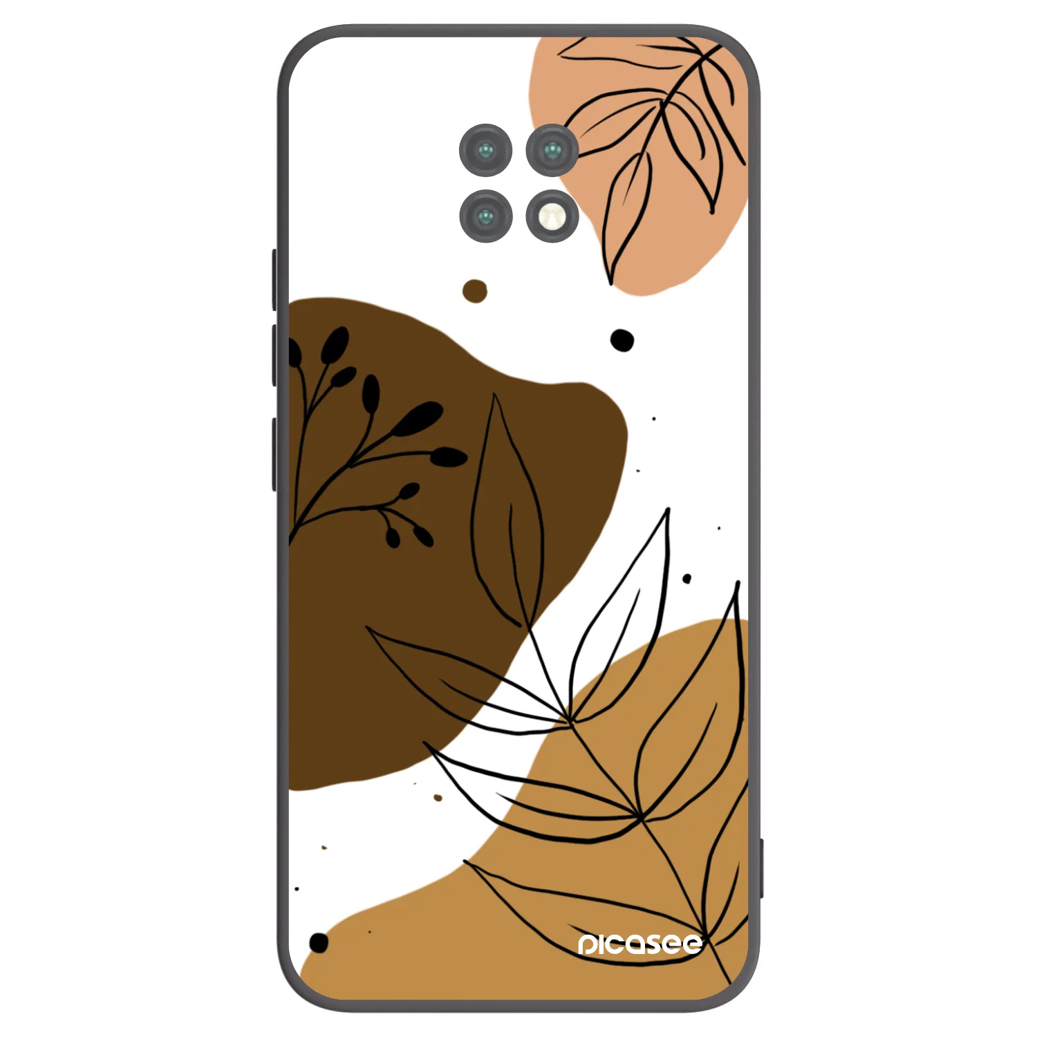 Picasee crna silikonska maskica za Xiaomi Redmi Note 9T - Boho style