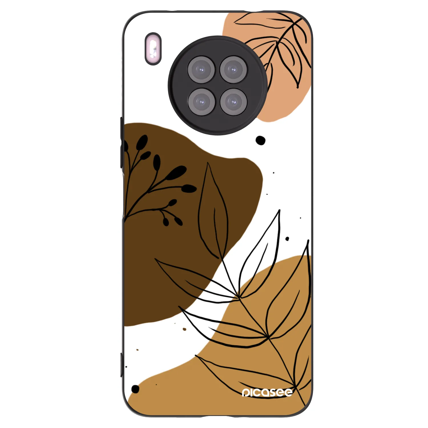 Picasee crna silikonska maskica za Huawei Nova 8i - Boho style