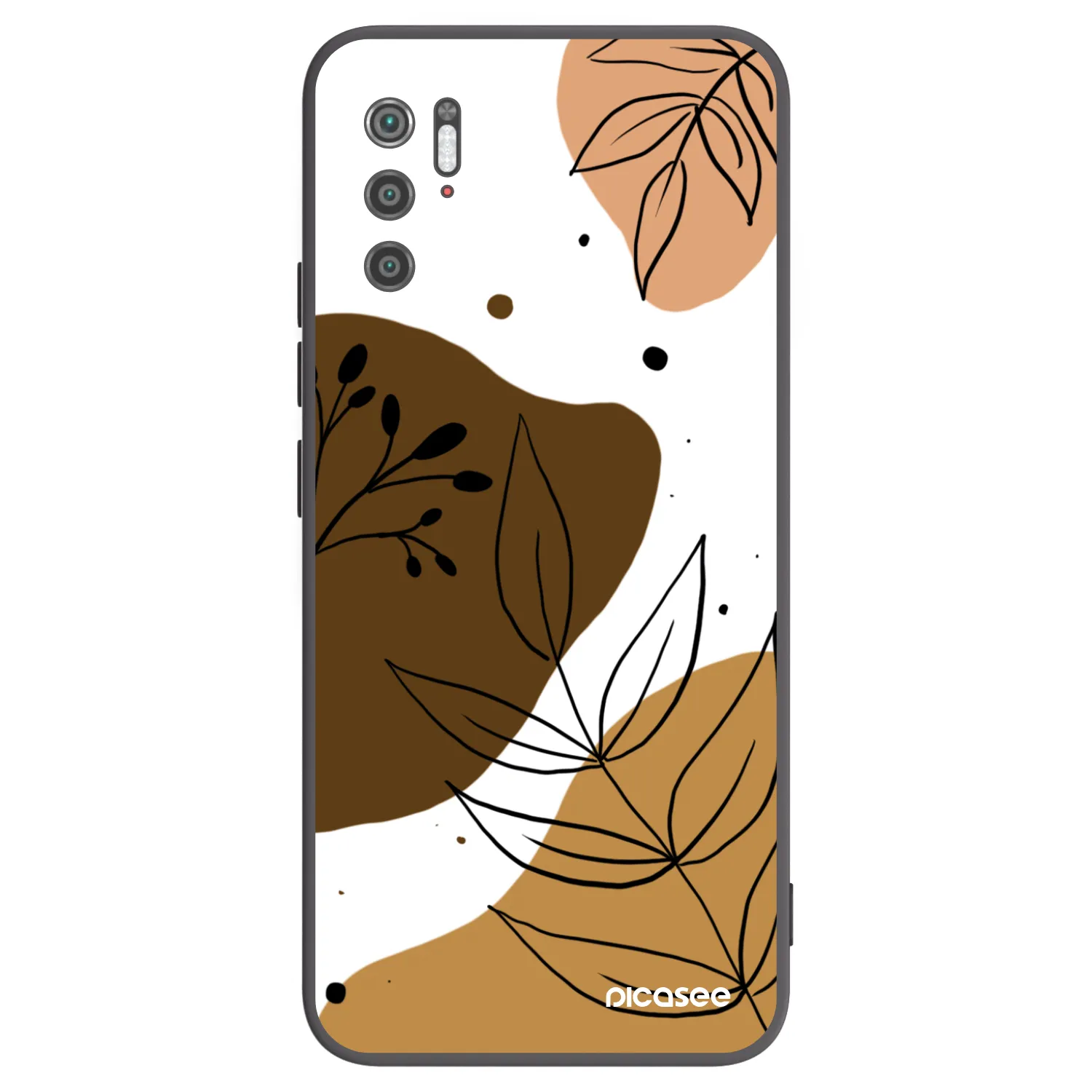 Picasee crna silikonska maskica za Xiaomi Poco M3 Pro 5G - Boho style