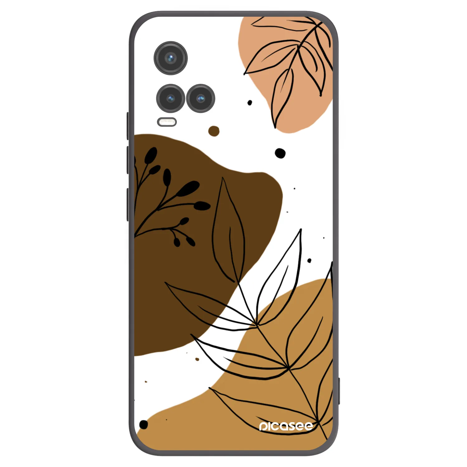 Picasee crna silikonska maskica za Vivo Y33s - Boho style