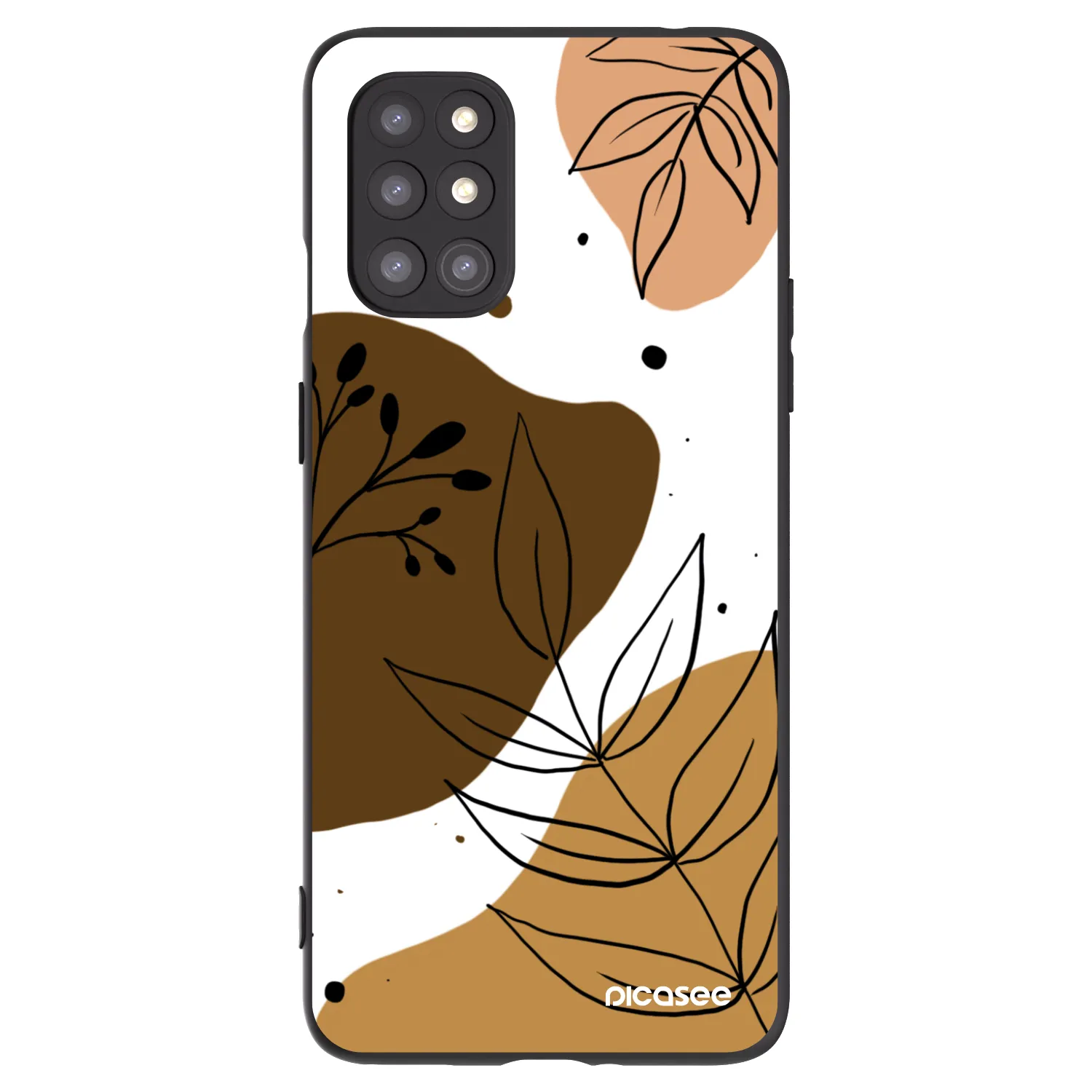 Picasee crna silikonska maskica za OnePlus 8T - Boho style