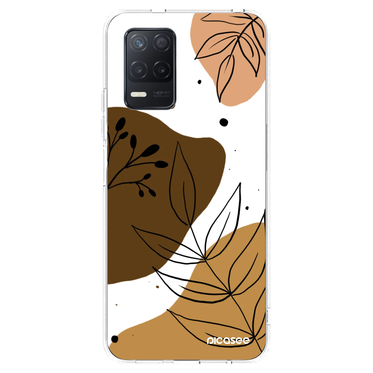 Picasee silikonska prozirna maskica za Realme 8 5G - Boho style