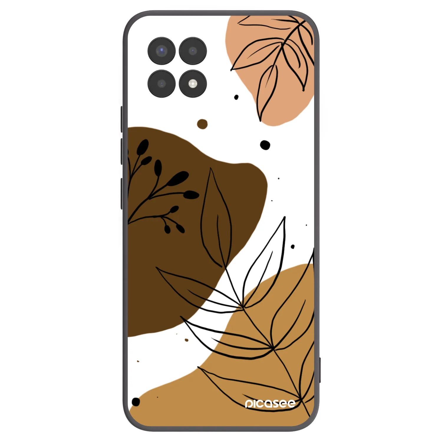 Picasee crna silikonska maskica za Realme 8i - Boho style