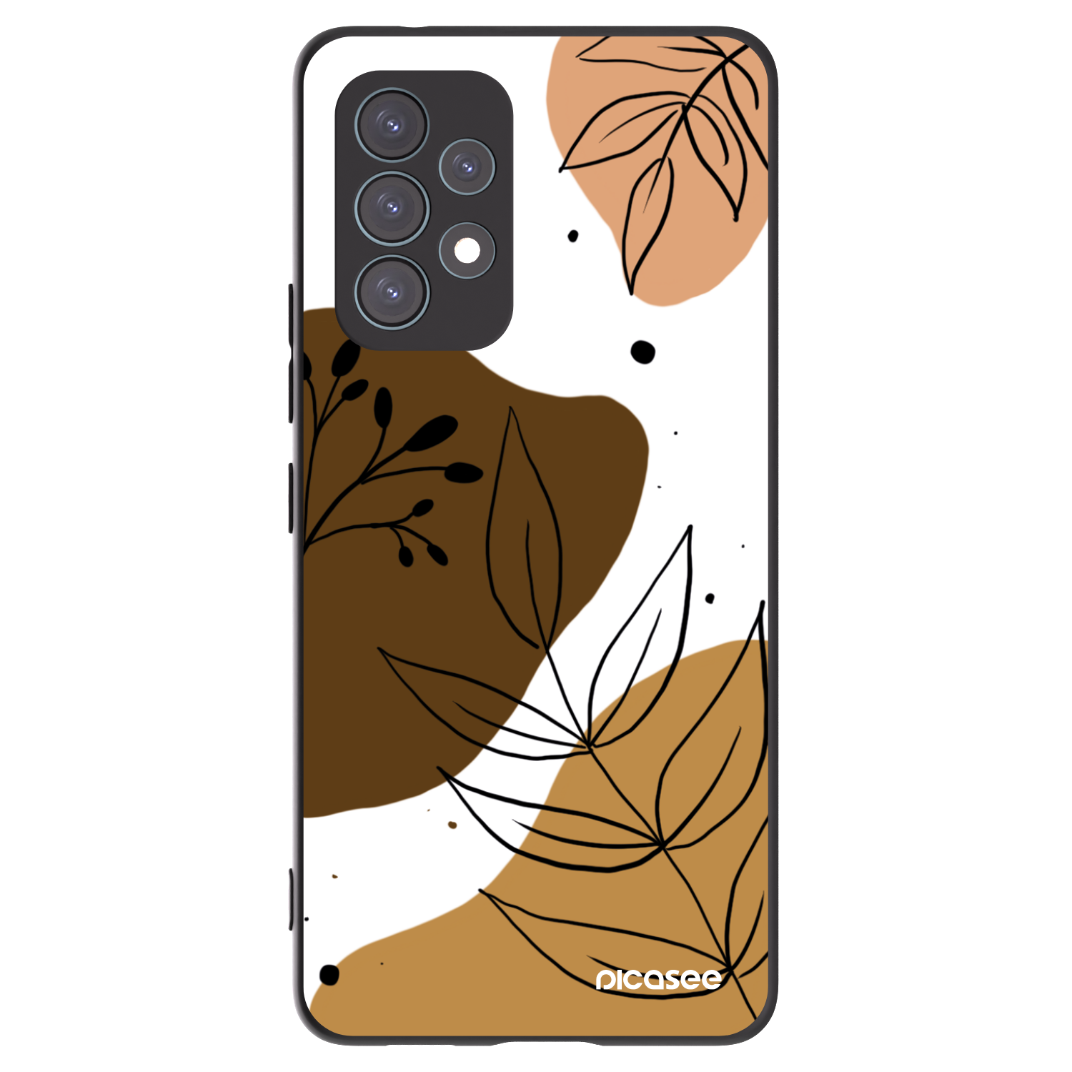 Picasee crna silikonska maskica za Samsung Galaxy A53 5G A536 - Boho style