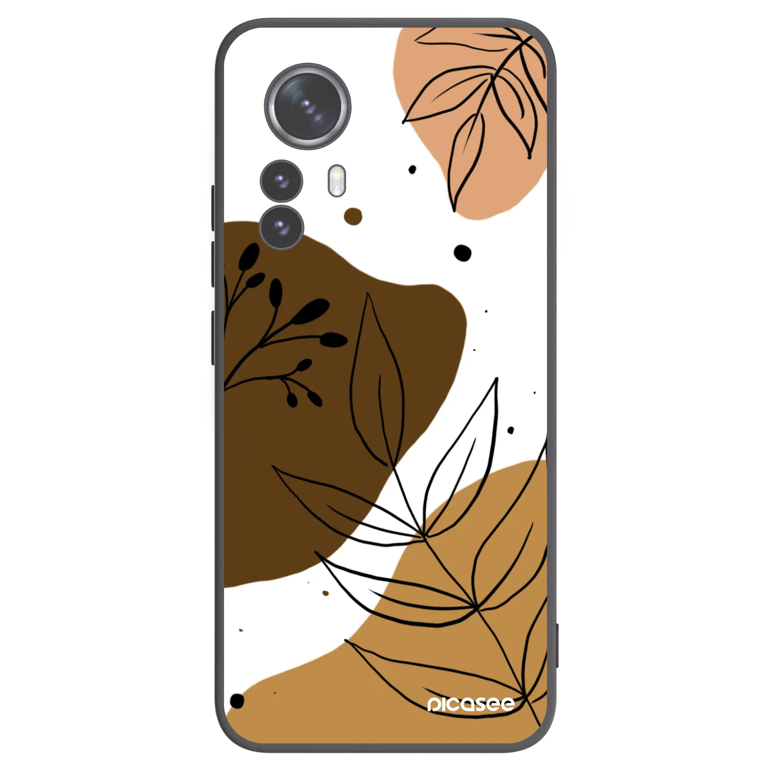 Picasee crna silikonska maskica za Xiaomi 12 Pro - Boho style