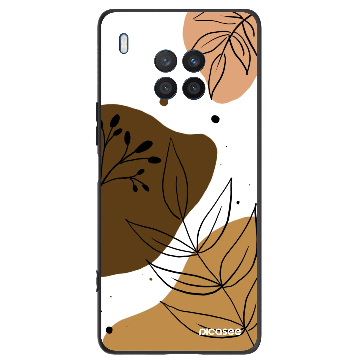 Picasee crna silikonska maskica za Honor 50 Lite - Boho style