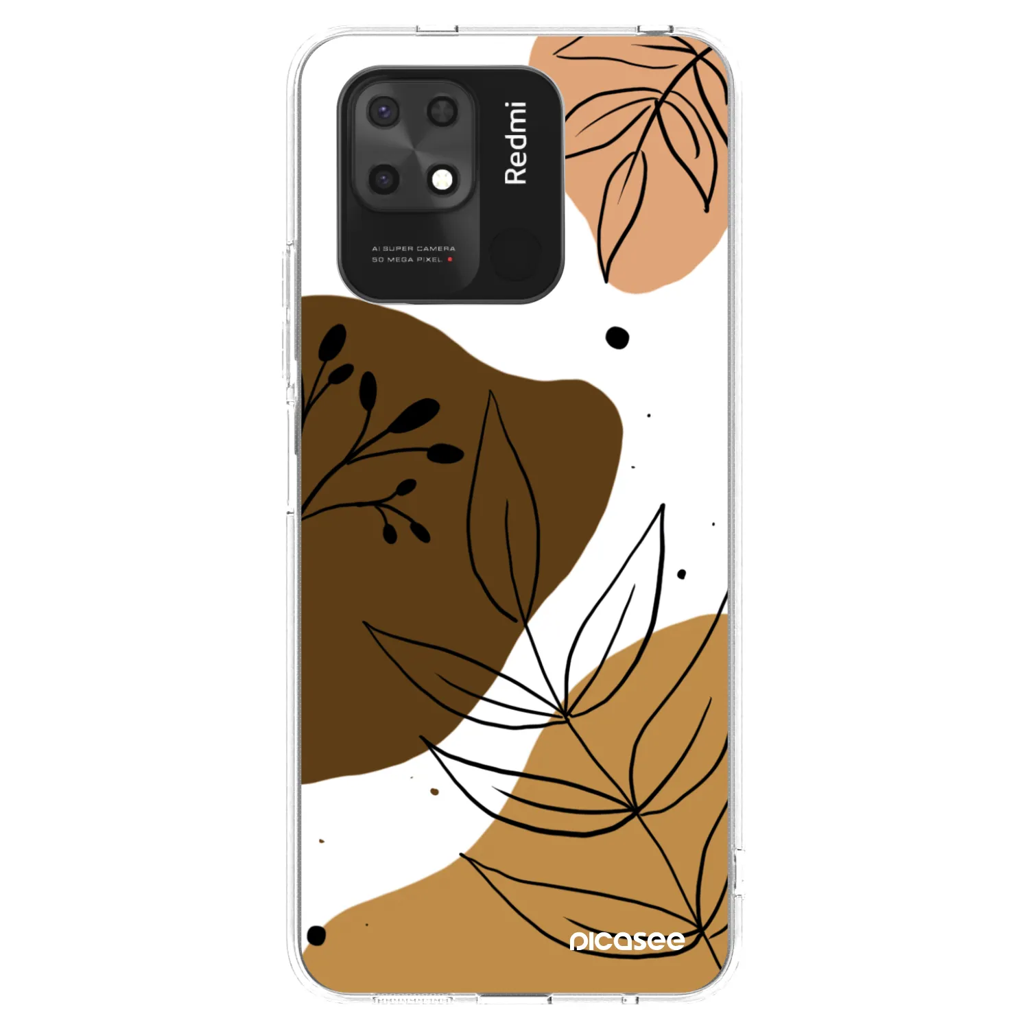 Picasee silikonska prozirna maskica za Xiaomi Redmi 10C - Boho style