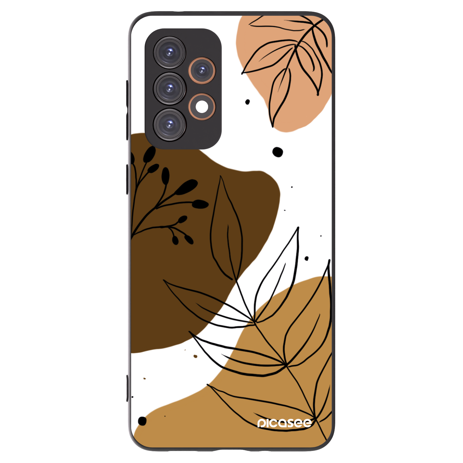 Picasee crna silikonska maskica za Samsung Galaxy A33 5G A336 - Boho style