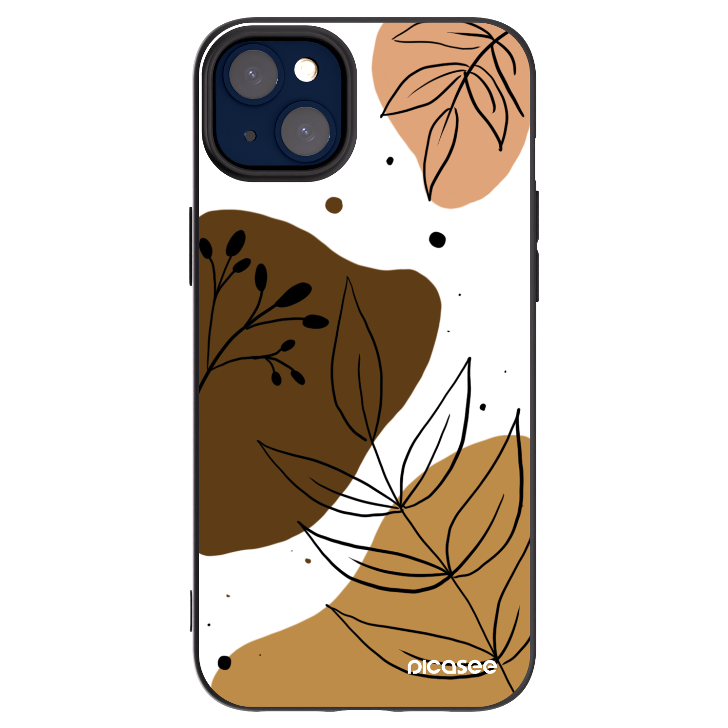 Picasee crna silikonska maskica za Apple iPhone 14 Plus - Boho style