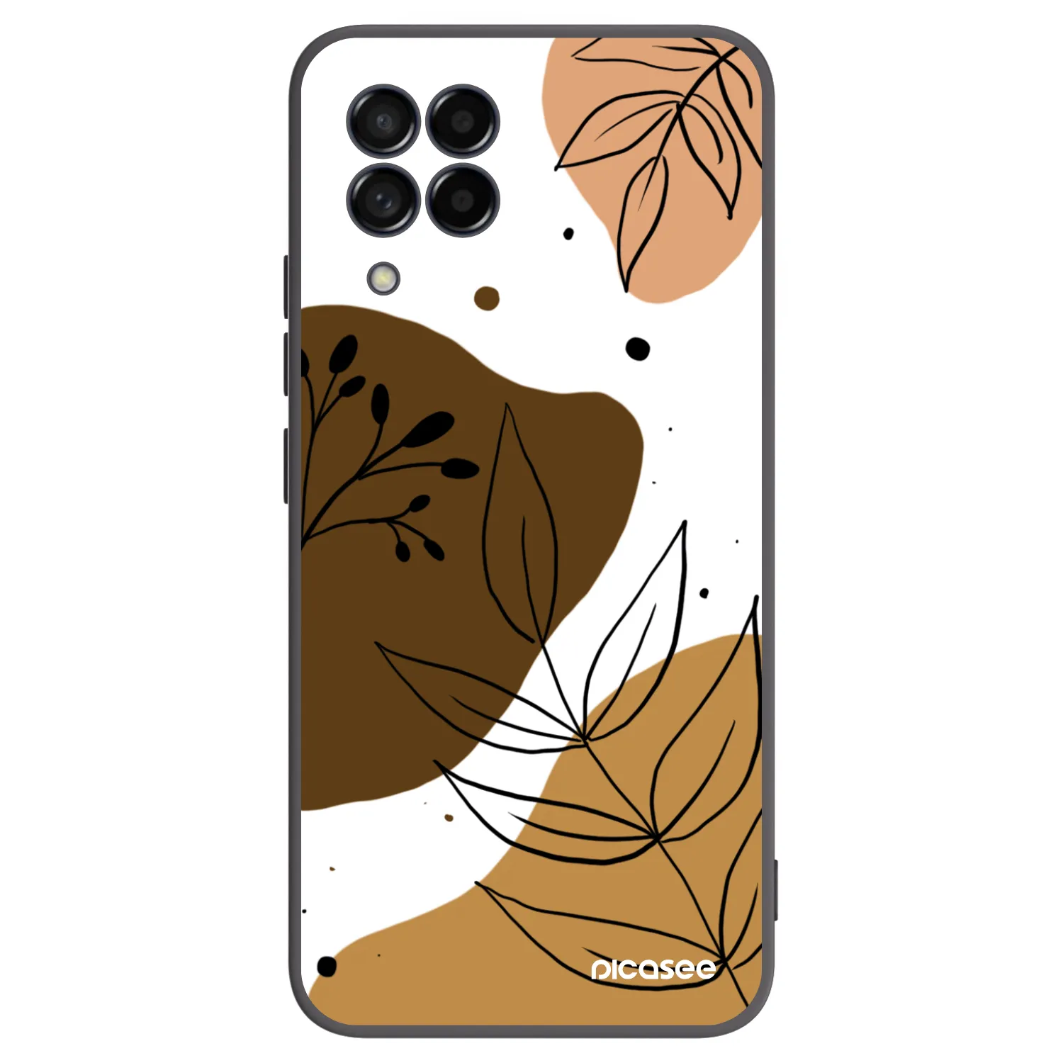 Picasee crna silikonska maskica za Samsung Galaxy M53 5G - Boho style