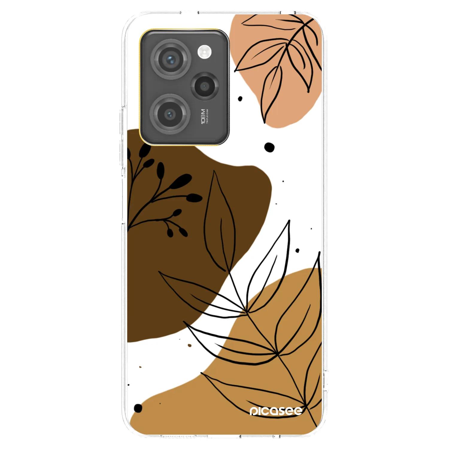 Picasee crna silikonska maskica za Xiaomi Poco X5 Pro - Boho style