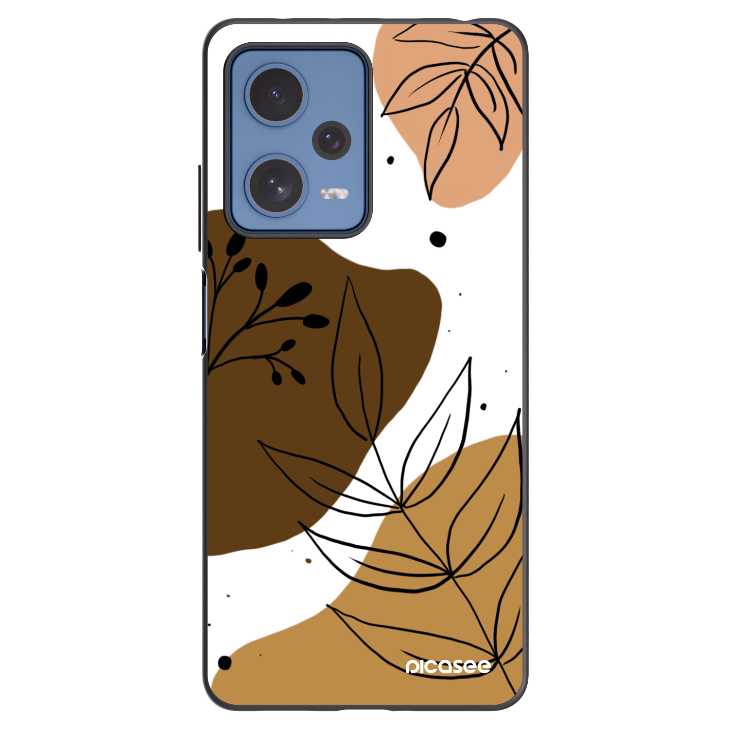Picasee crna silikonska maskica za Xiaomi Redmi Note 12 Pro 5G - Boho style