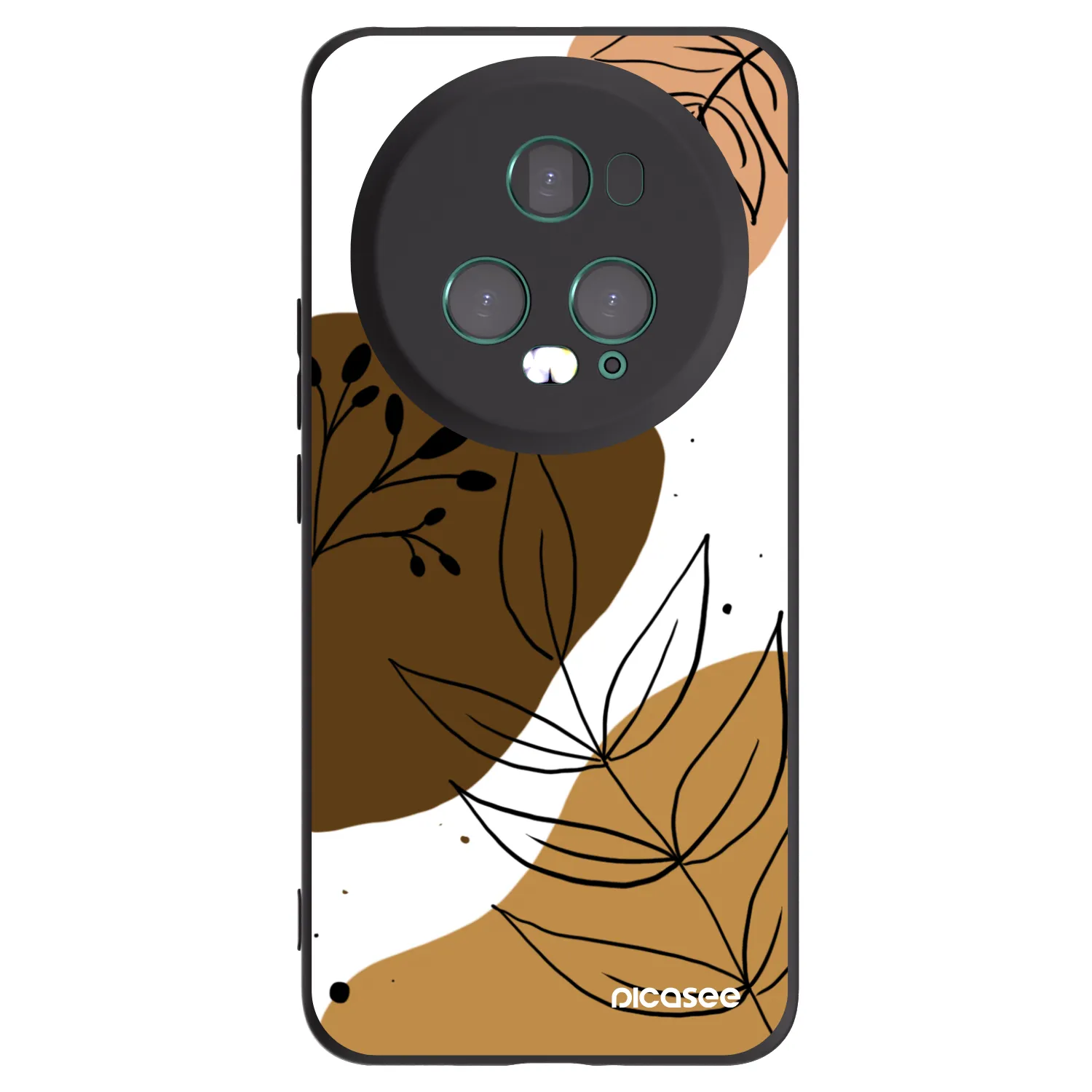 Picasee crna silikonska maskica za Honor Magic5 Pro - Boho style