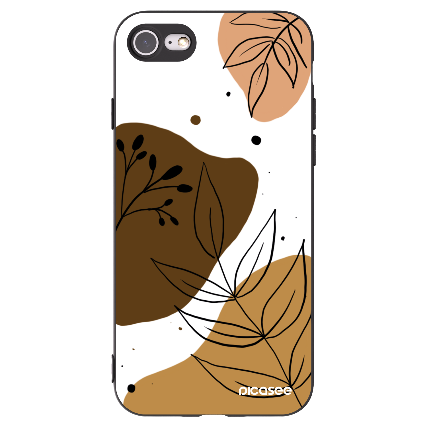 Picasee crna silikonska maskica za Apple iPhone 7 - Boho style