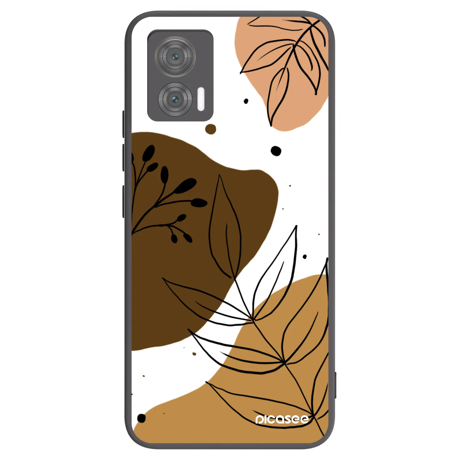 Picasee crna silikonska maskica za Motorola Edge 30 Neo - Boho style