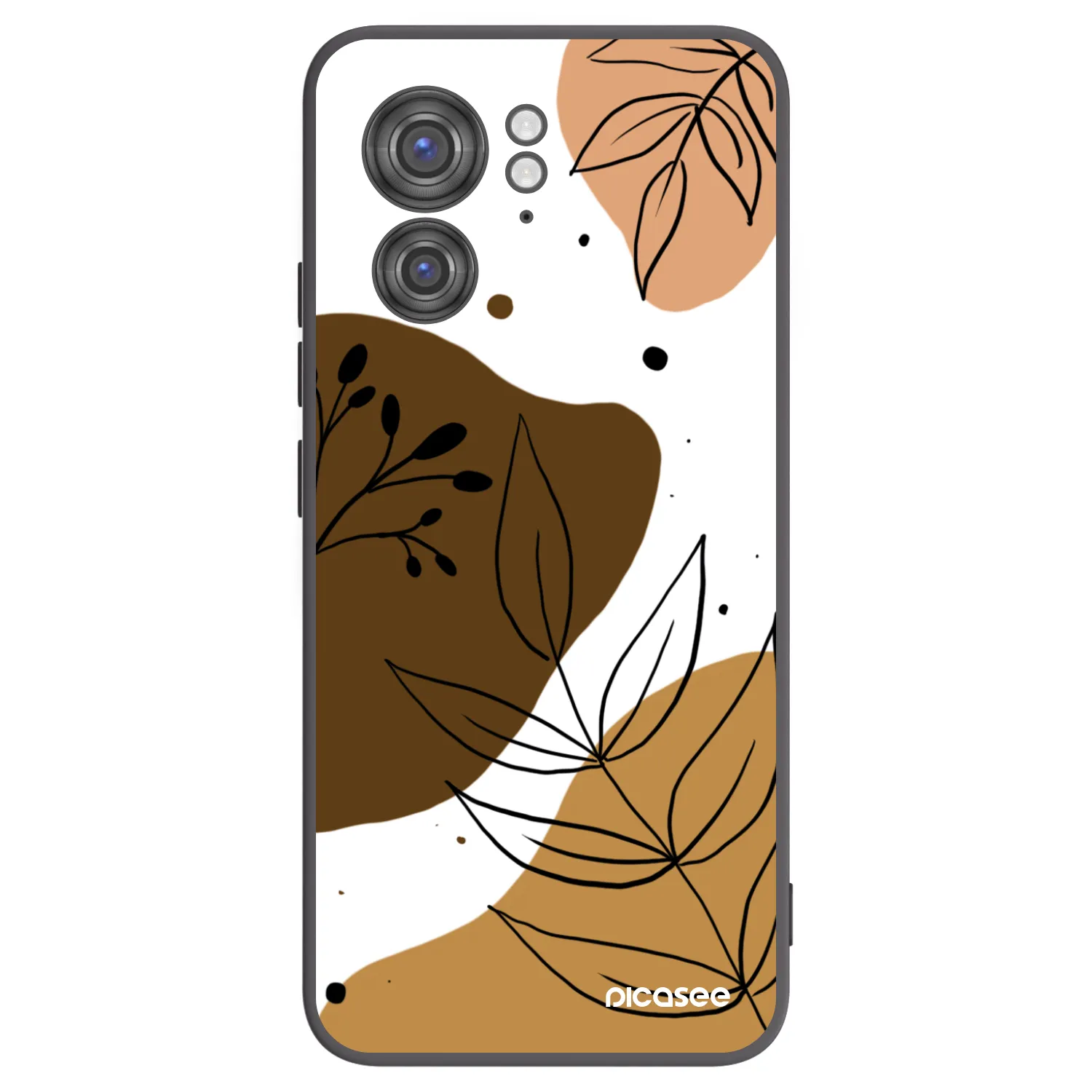 Picasee crna silikonska maskica za Motorola Edge 40 - Boho style