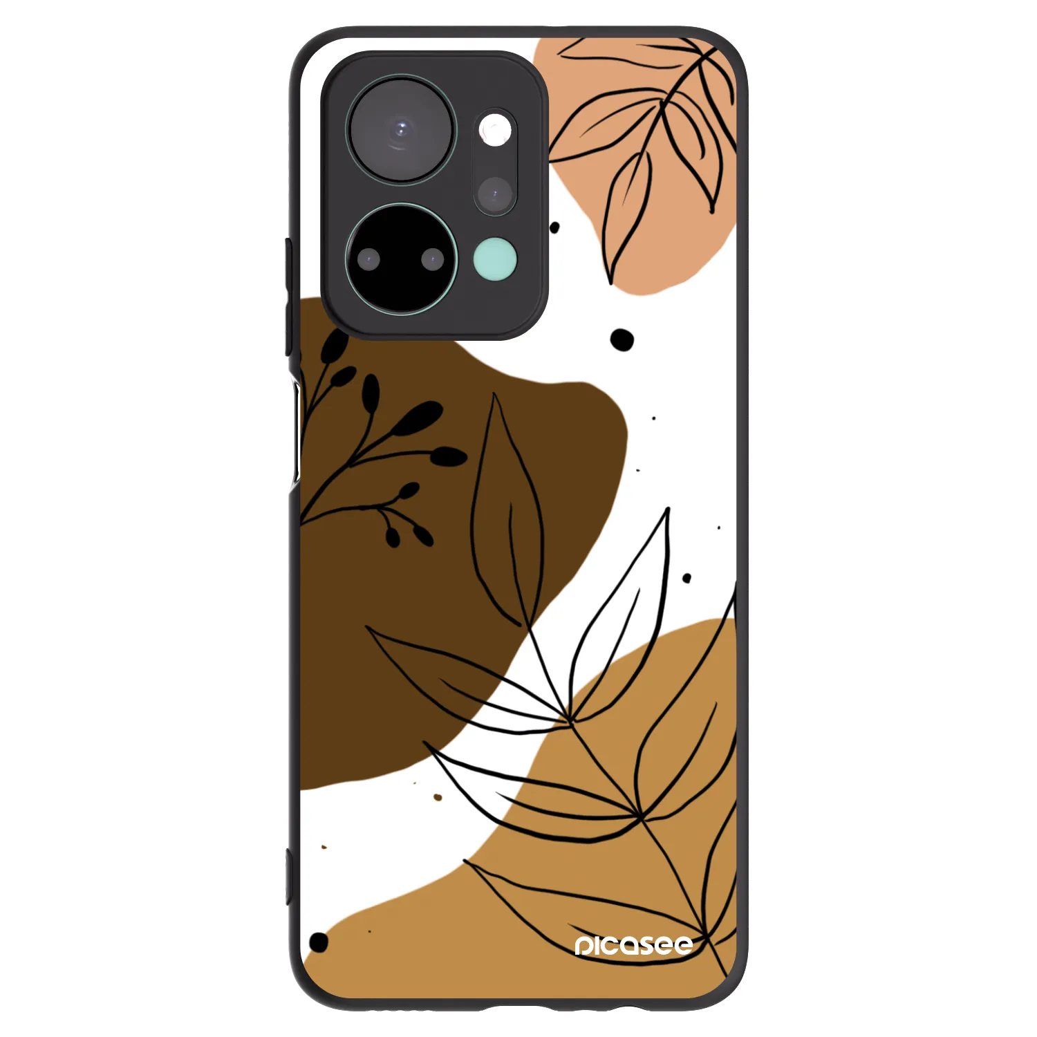 Picasee crna silikonska maskica za Honor X7a - Boho style