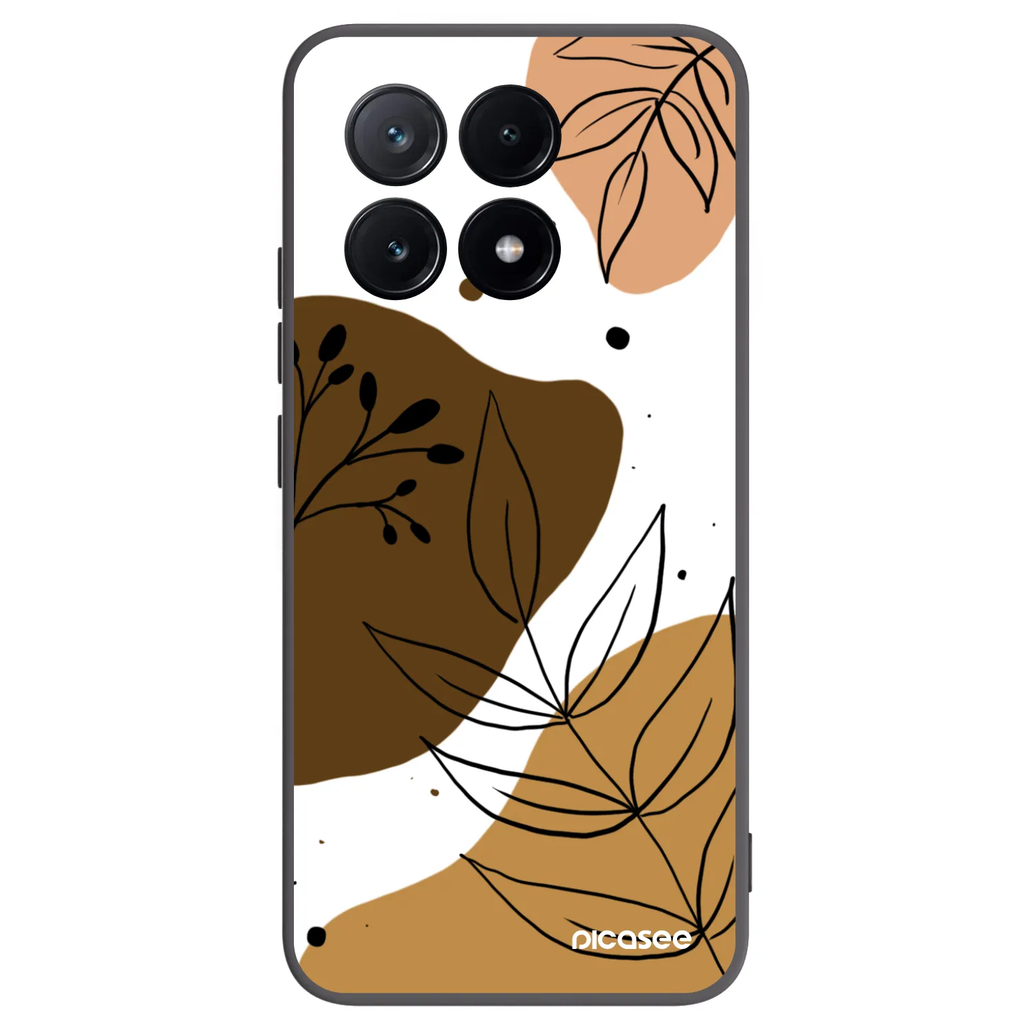 Picasee crna silikonska maskica za Xiaomi Poco X6 Pro - Boho style