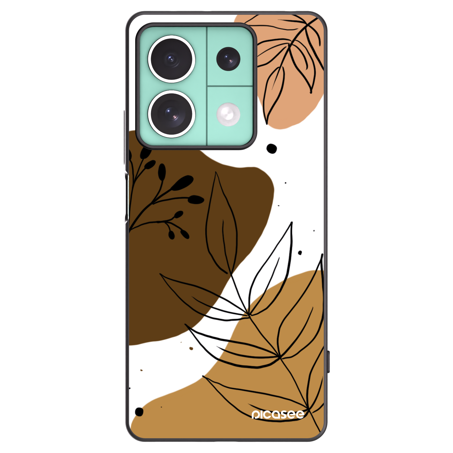 Picasee crna silikonska maskica za Xiaomi Redmi Note 13 5G - Boho style