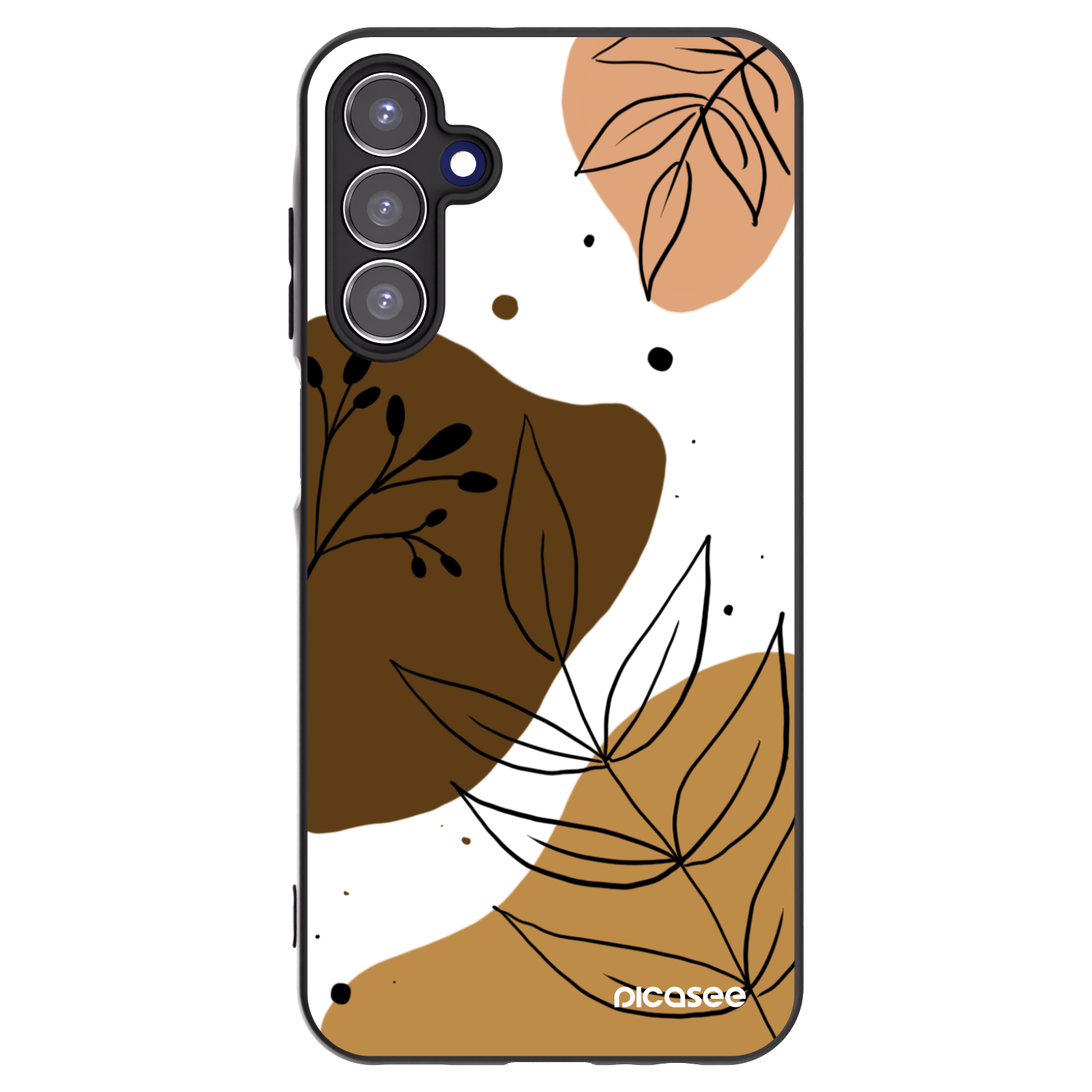 Picasee crna silikonska maskica za Samsung Galaxy A15 A155F 4G - Boho style
