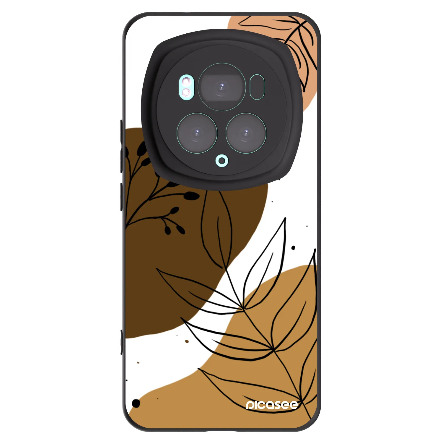 Picasee crna silikonska maskica za Honor Magic6 Pro - Boho style