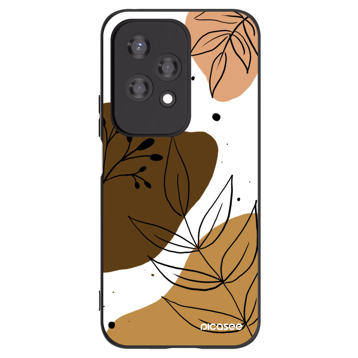 Picasee crna silikonska maskica za Honor 200 Lite - Boho style